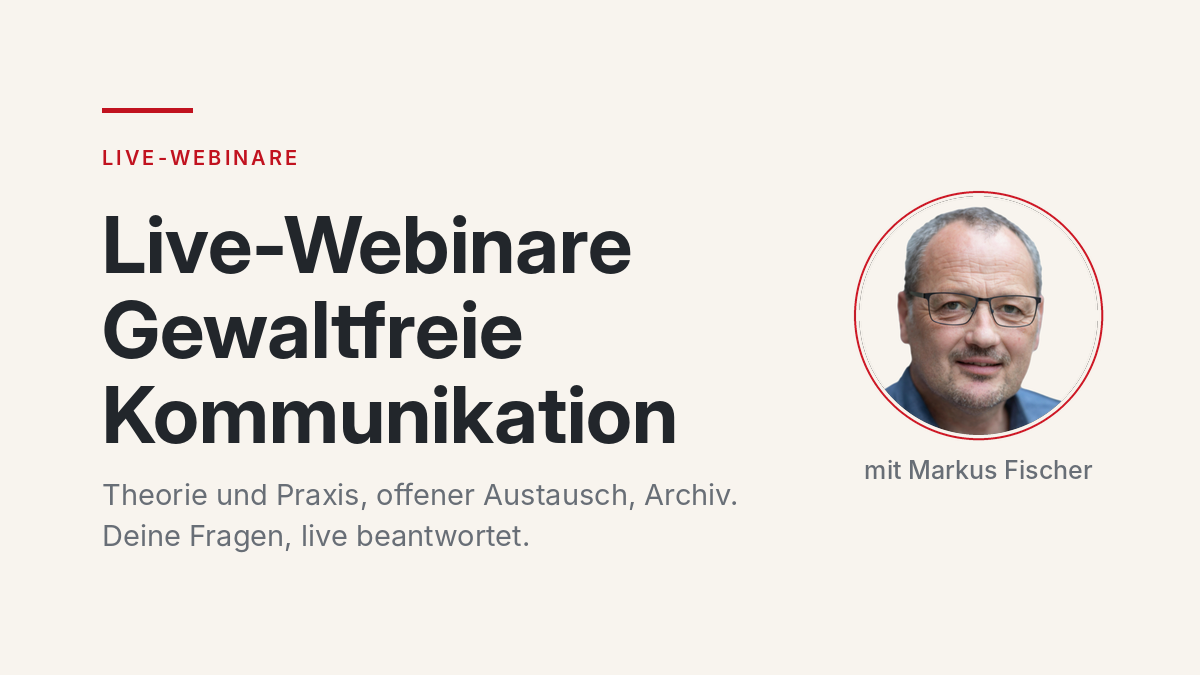 Live-Webinare Gewaltfreie Kommunikation